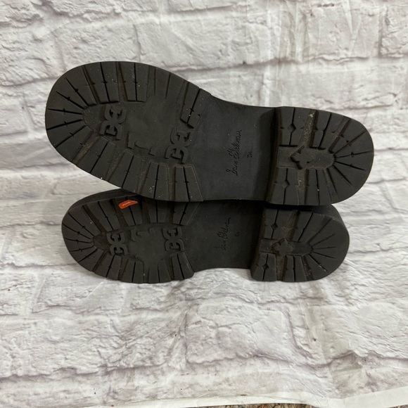 Sam Edelman WELLINGTON LUG SOLE CHELSEA BOOTS womens size 8.5 black - Picture 7 of 8